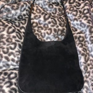 Black  leather/Suede Gucci Bag